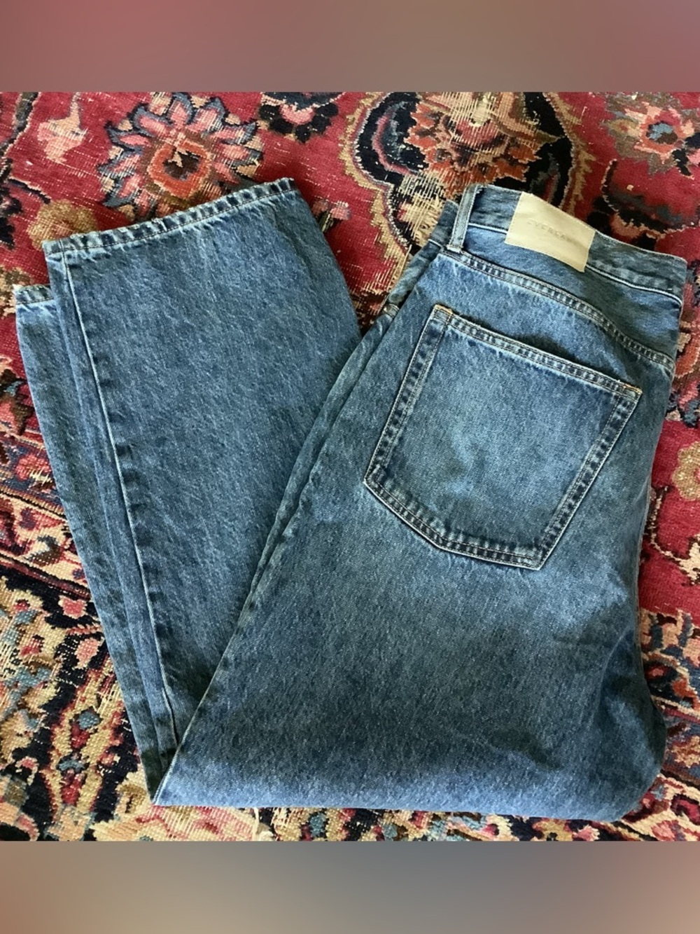 Everlane The Rigid Way High Jeans Women’s Sz 32 Button Fly 100% Cotton NWT